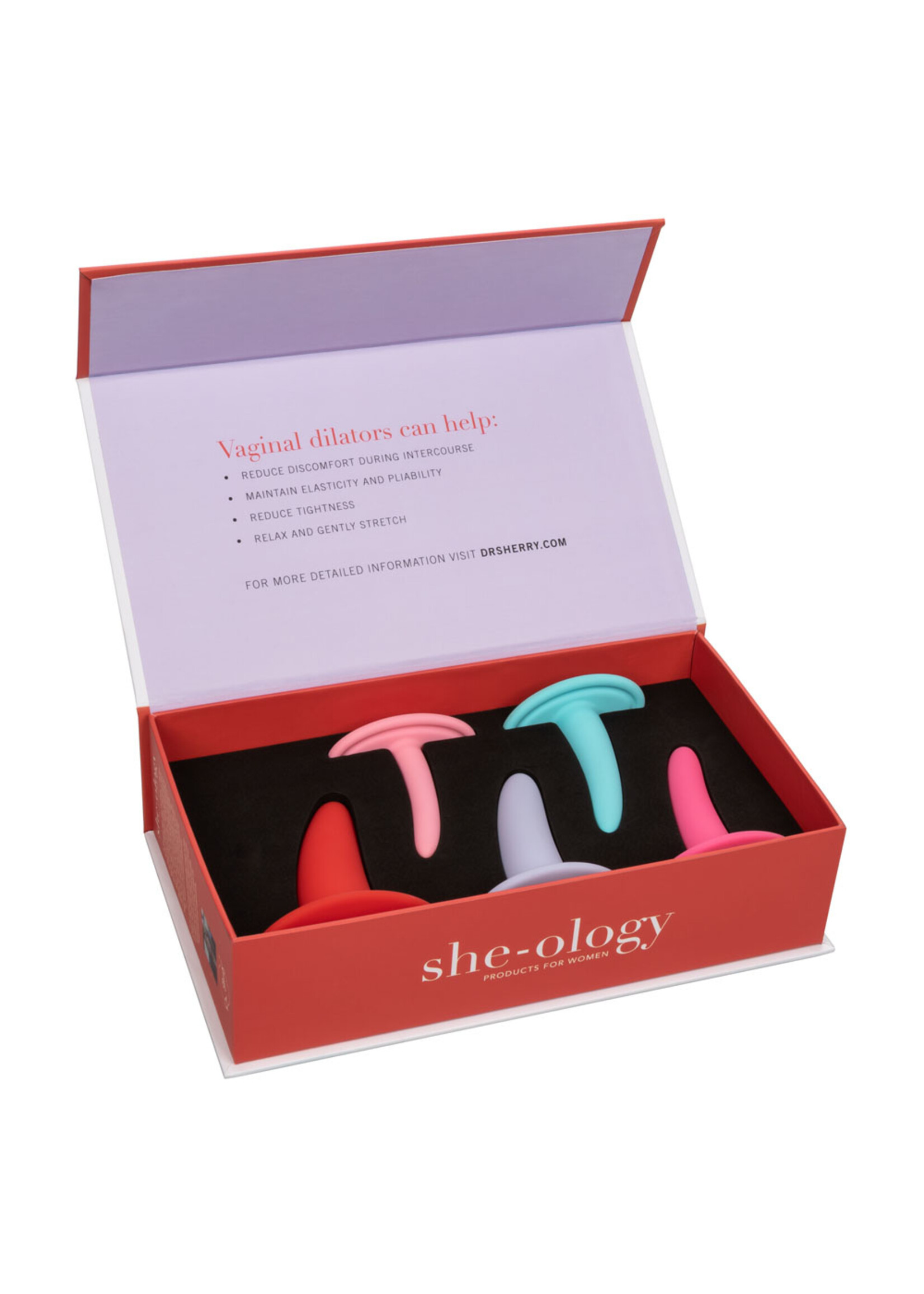 CalExotics She-Ology 5-Piece Wearable Vaginal Dilator Set