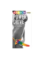 Hott Products Rainbow 7" Strap On Dildo w/Harness