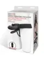 Lux Fetish Lux Fetish Unisex Vibrating Hollow Double Penetration Strap On Dildo