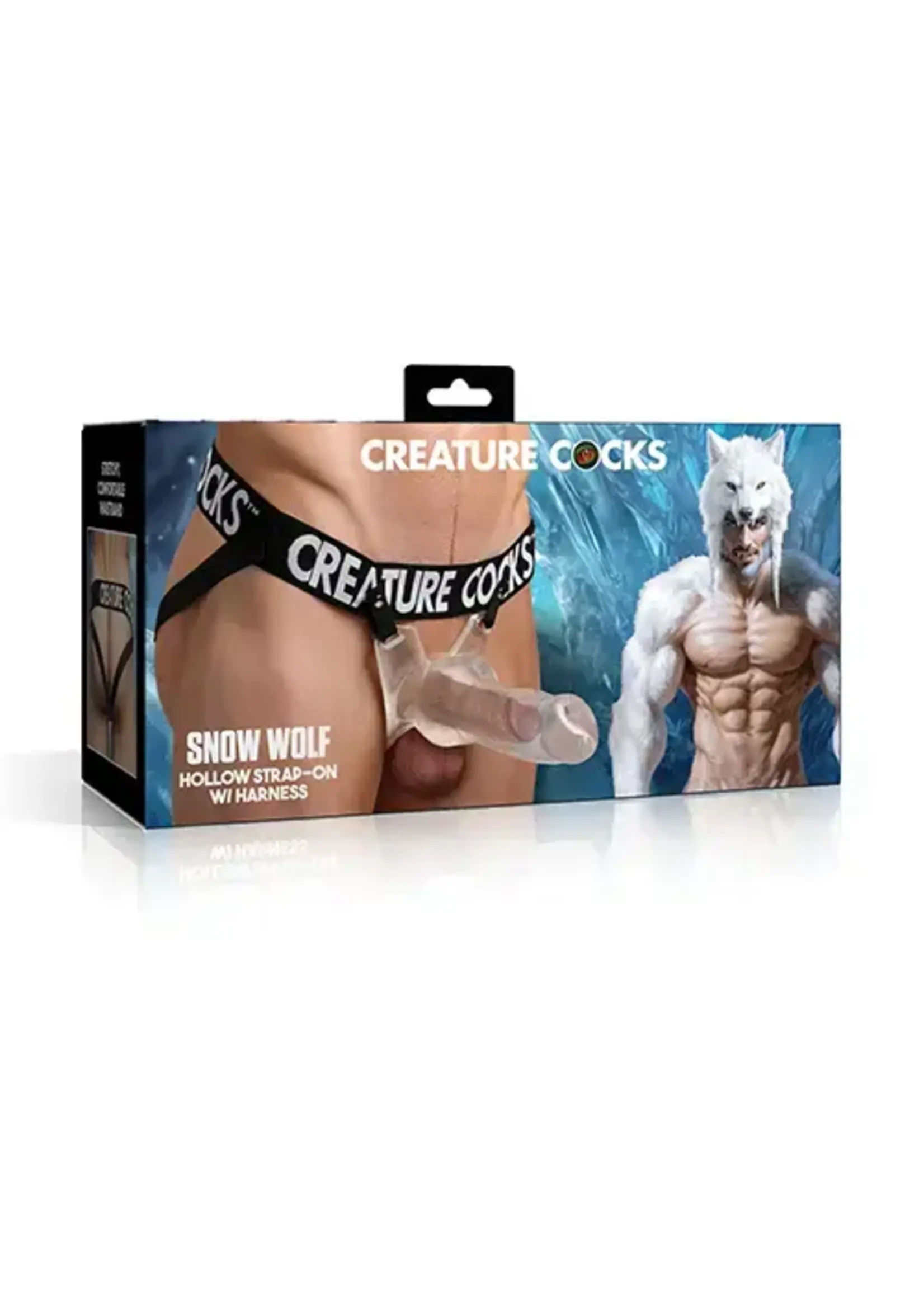 creature cocks Creature Cocks Snow Wolf Hollow Strap-On w/Harness