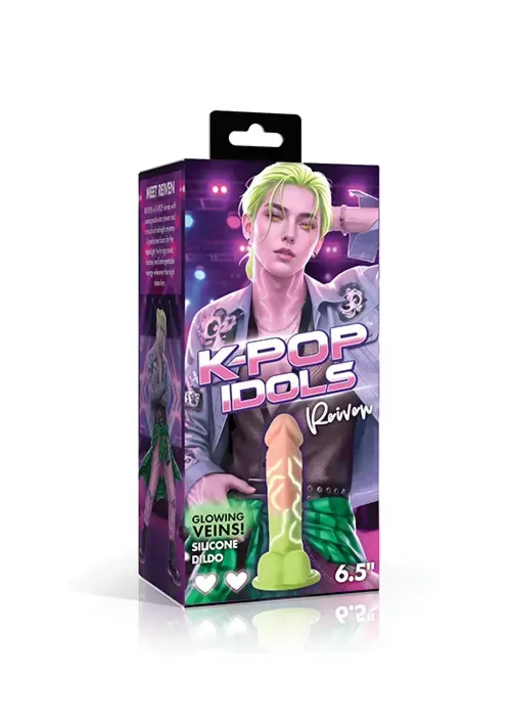 XR Brands K Pop Idols Reiven Silicone Dildo with Balls