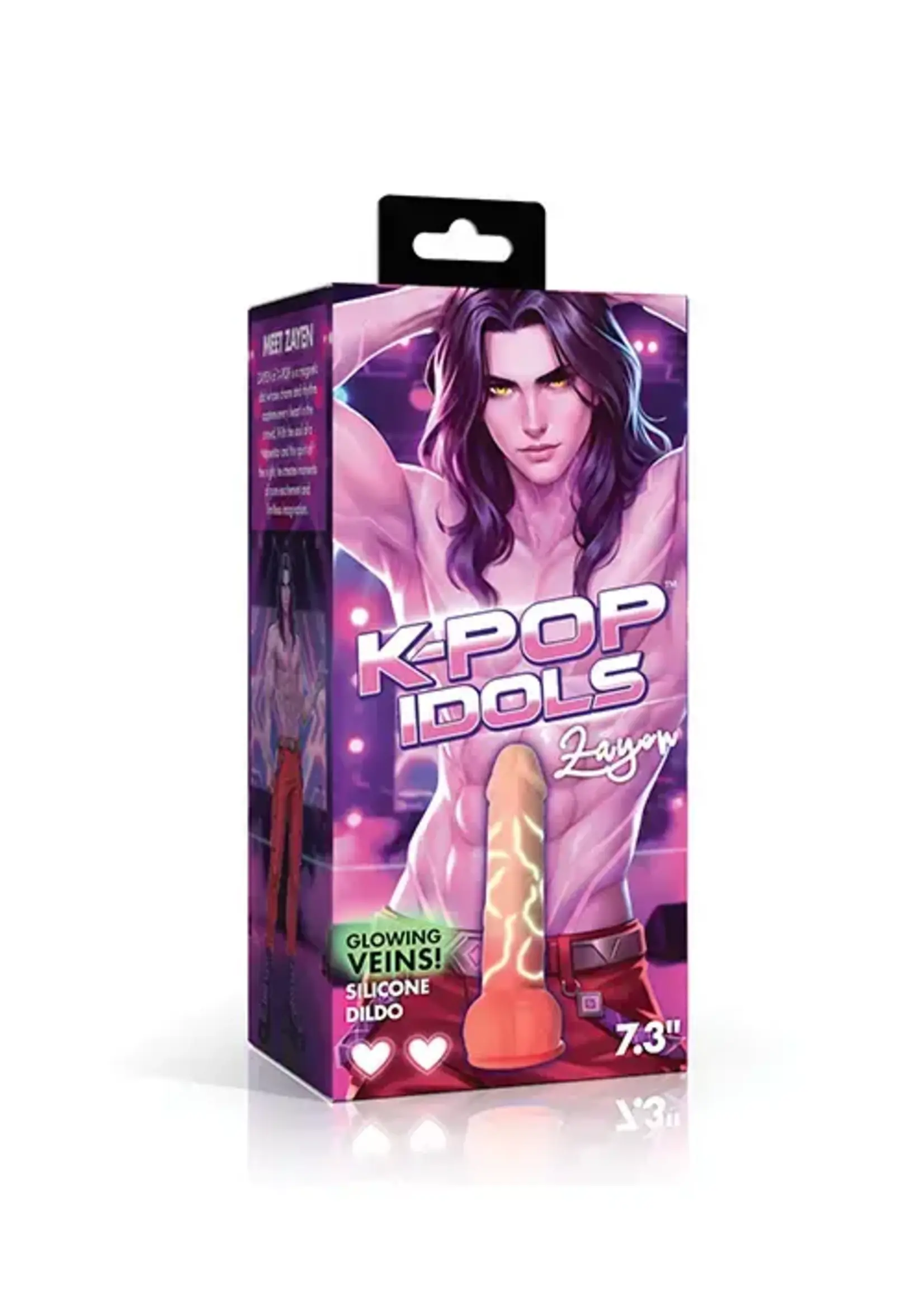 XR Brands K Pop Idols Zayen Silicone Dildo with Balls