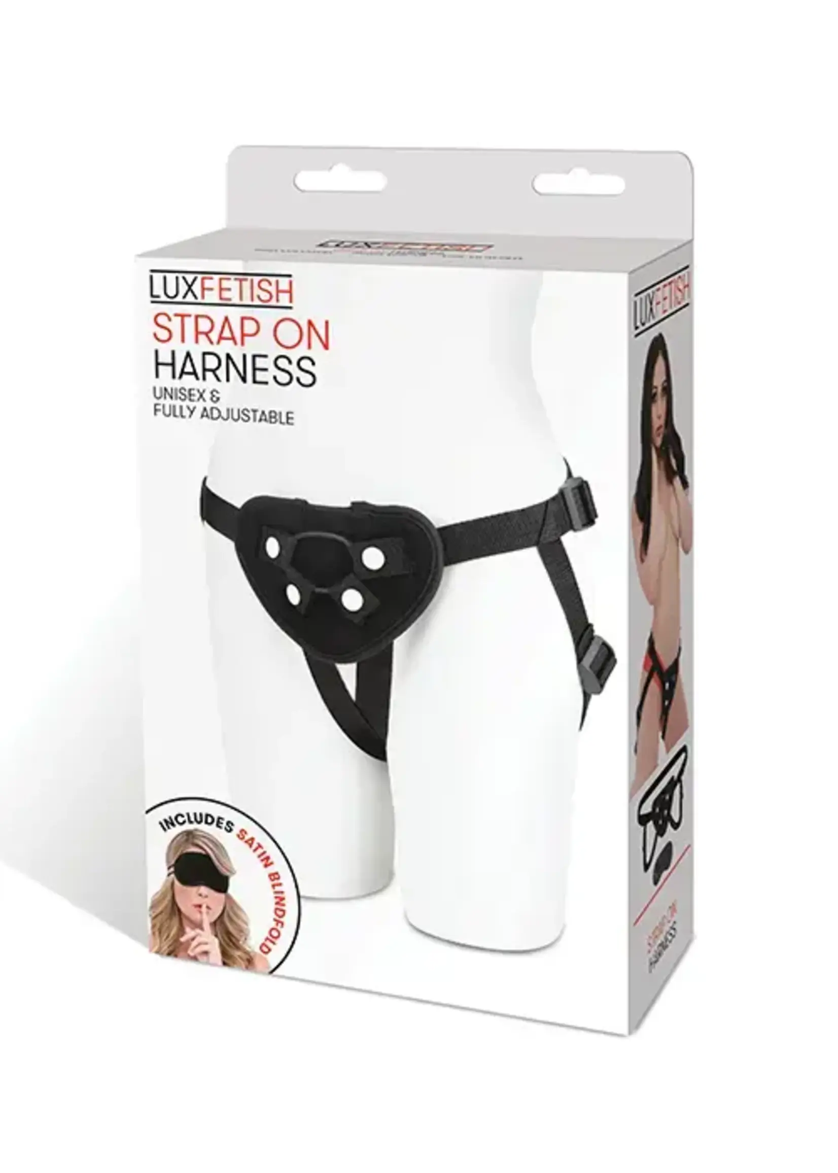 Lux Fetish Lux Fetish Strap On Harness - Black