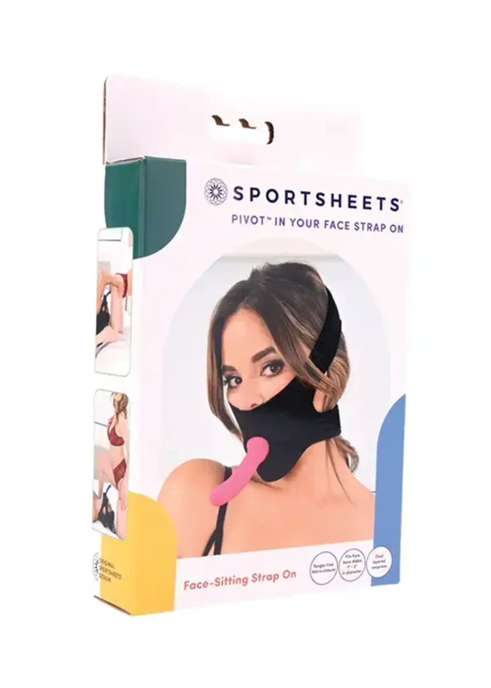 Sportsheets Pivot In Your Face Strap-On - Black