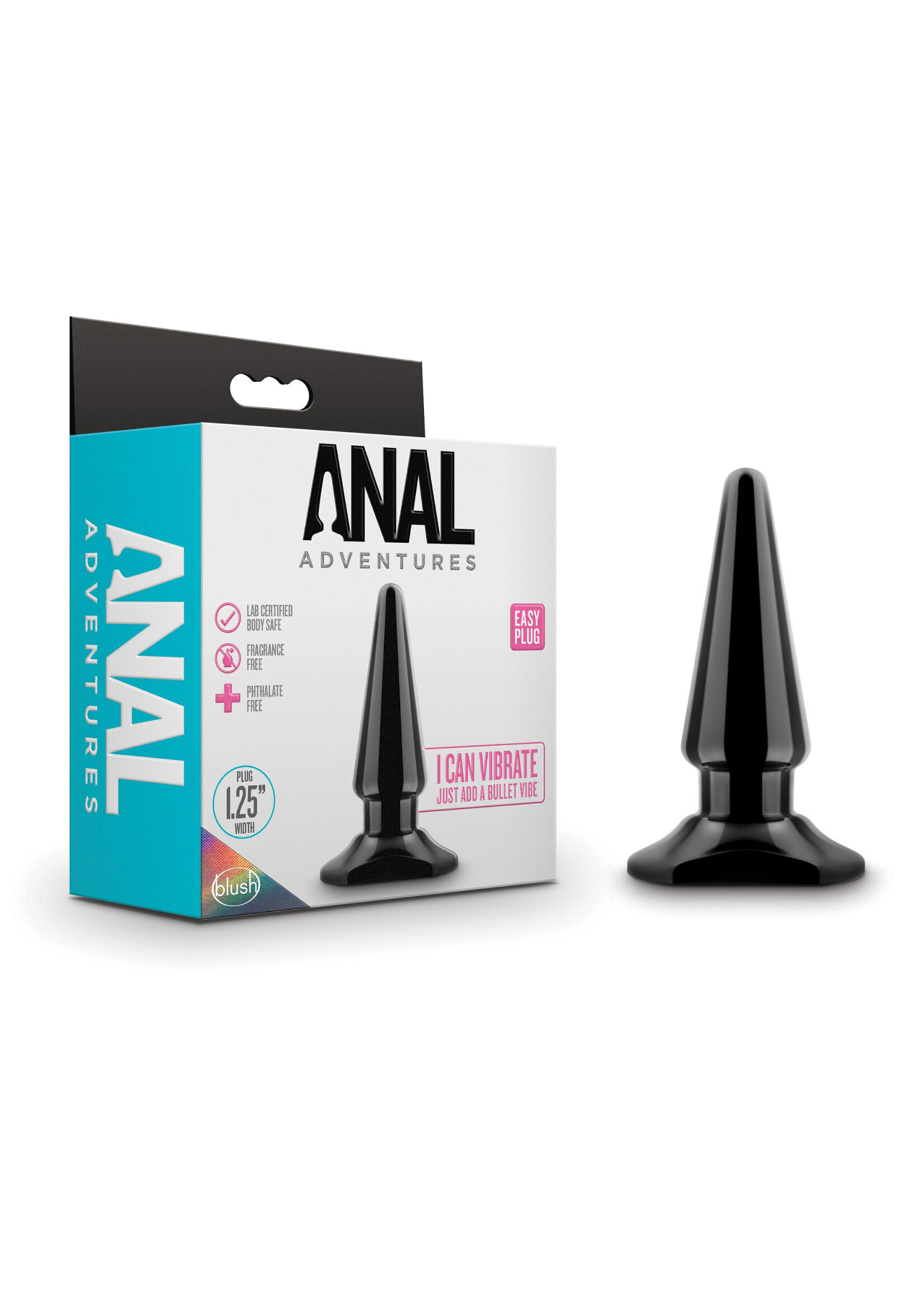 Anal Adventures Blush Anal Adventures Easy Plug - Black