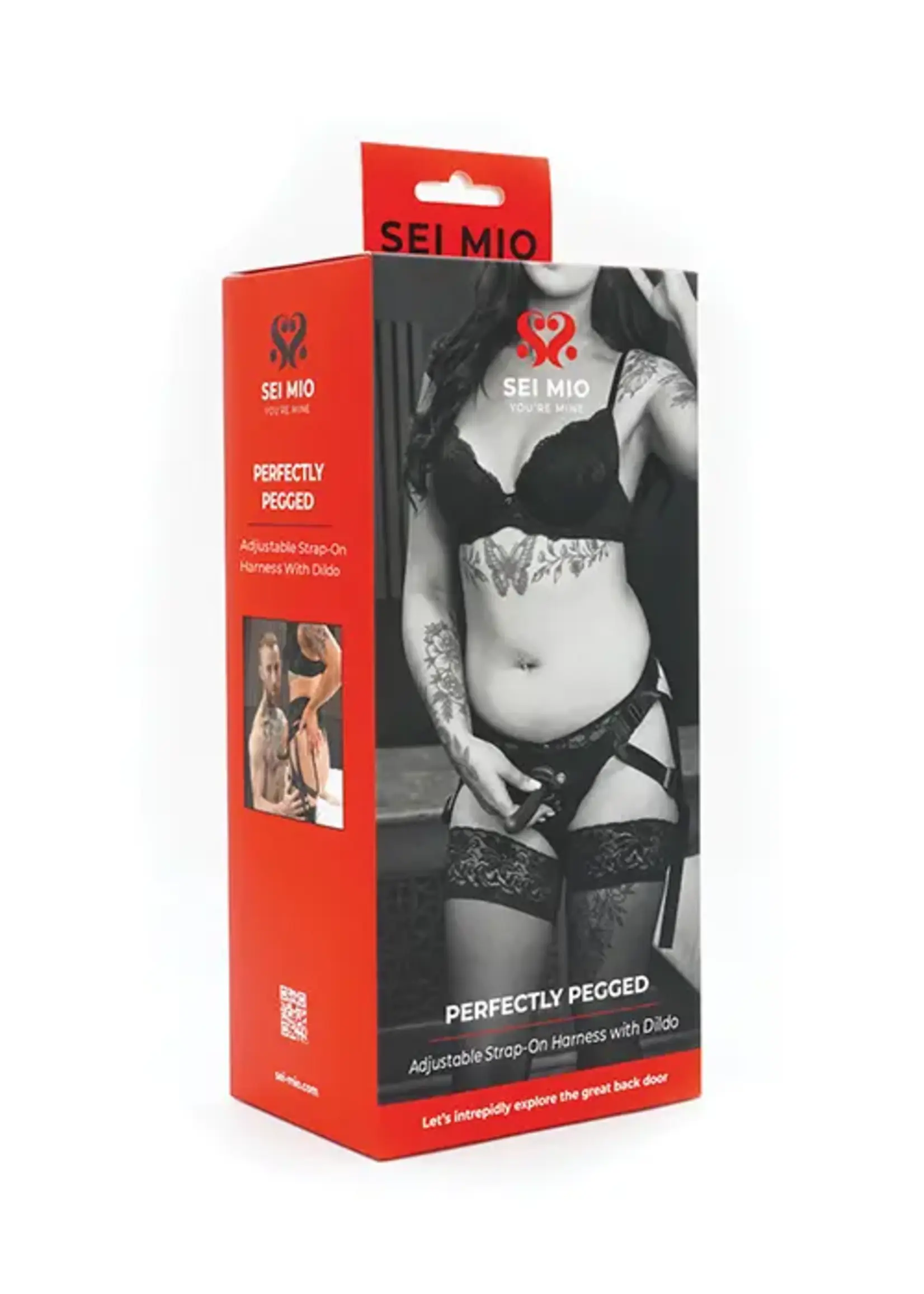 Sei Mio Sei Mio Perfectly Pegged Beginners Strap-On Harness & 5" Dildo - Black