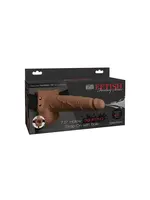 Fetish Fetish Fantasy Series 7.5" Hollow Squirting Strap On w/Balls - Tan