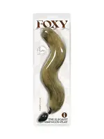 FOXY Foxy Fox Tail Silicone Butt Plug - Gold