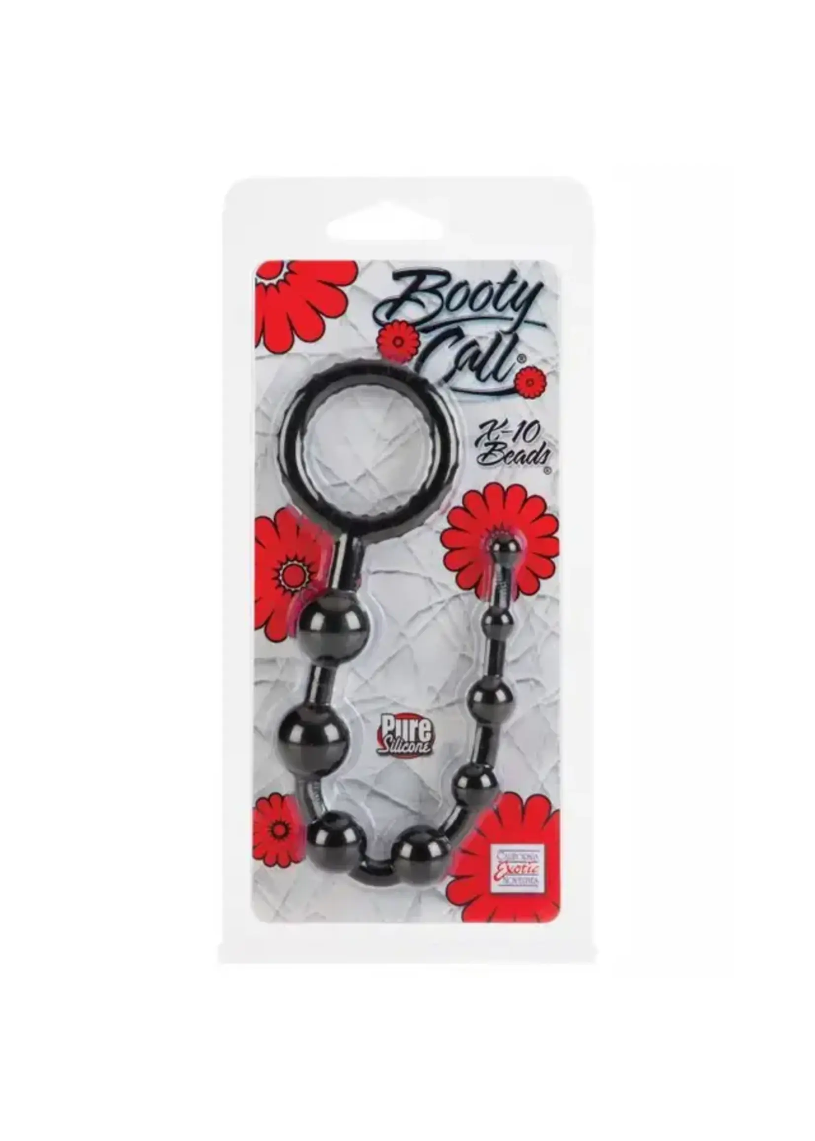 CalExotics Anal Toys Booty Call X-10 Beads - Black