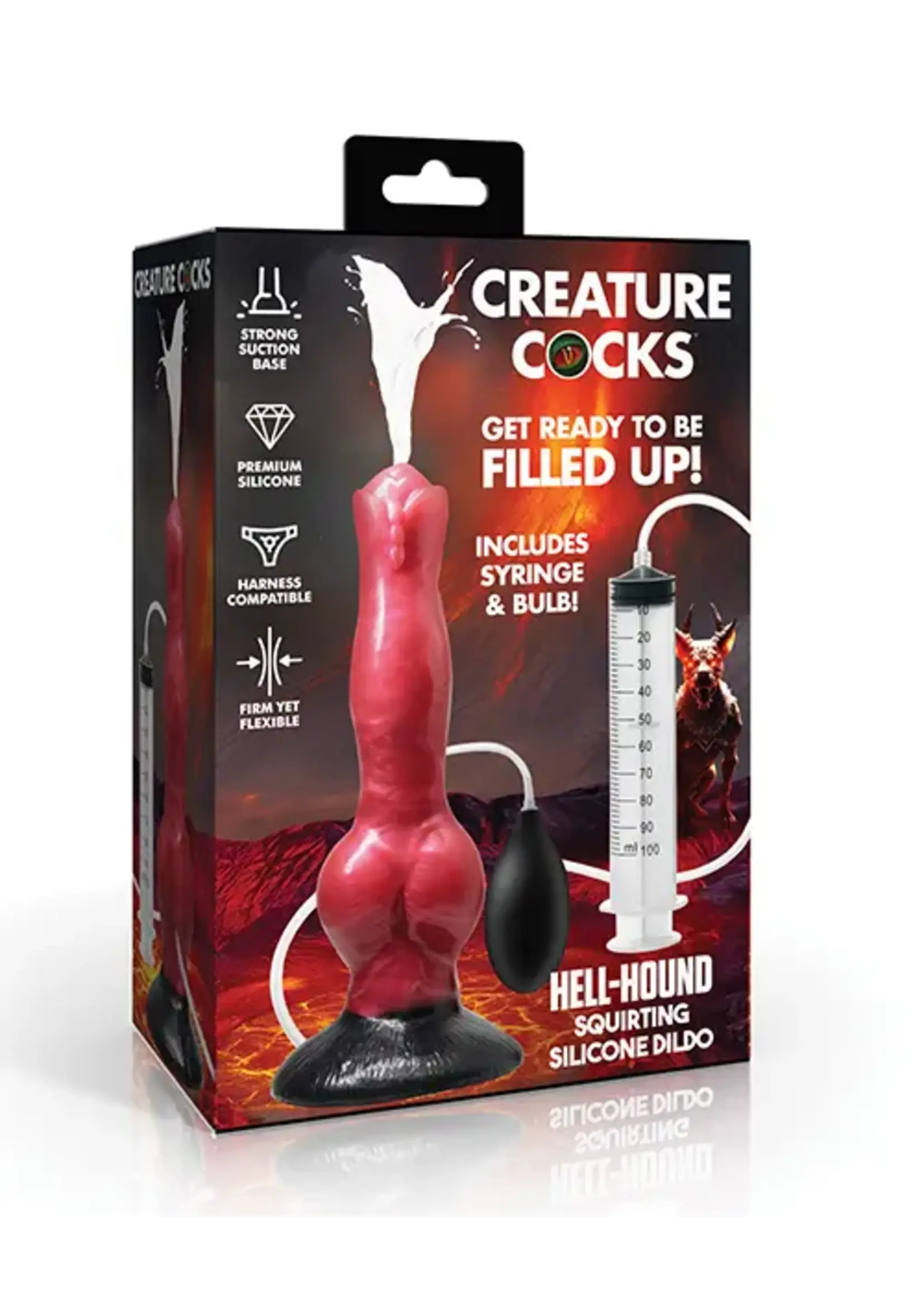 creature cocks Creature Cocks Hell Hound Squirting Dildo