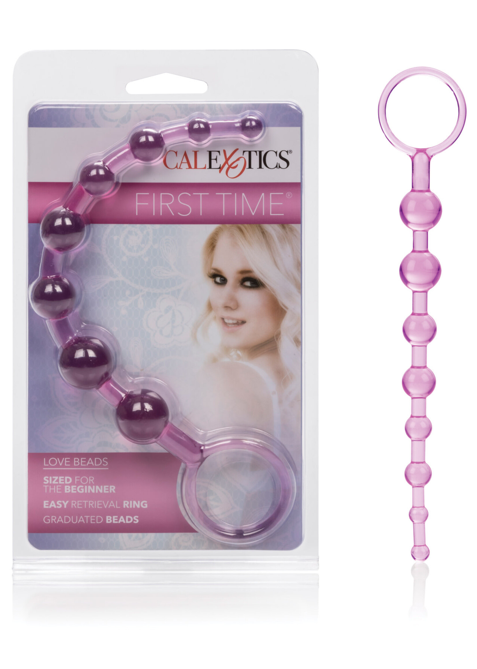 CalExotics First Time Love Beads - Pink