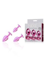 Nixie Nixie Metal Butt Plug Trainer Set - Pink