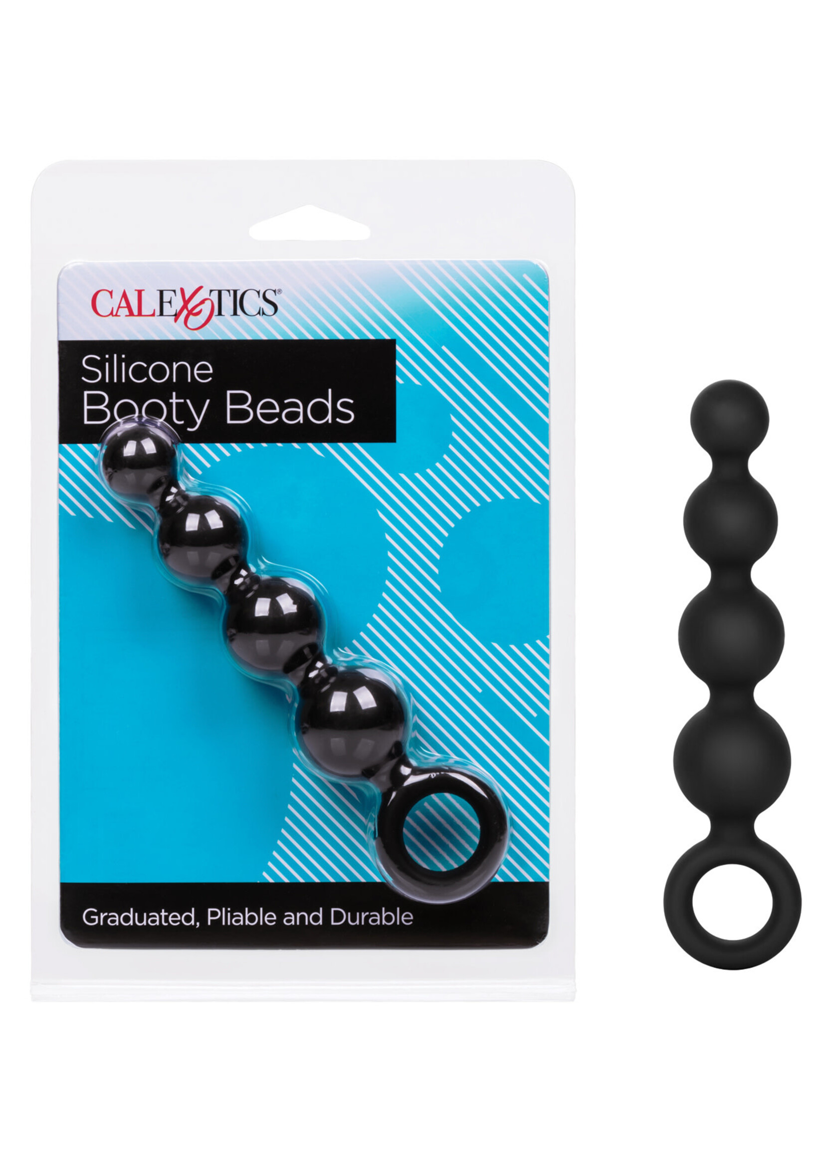 CalExotics Calexotics Silicone Booty Beads - Black