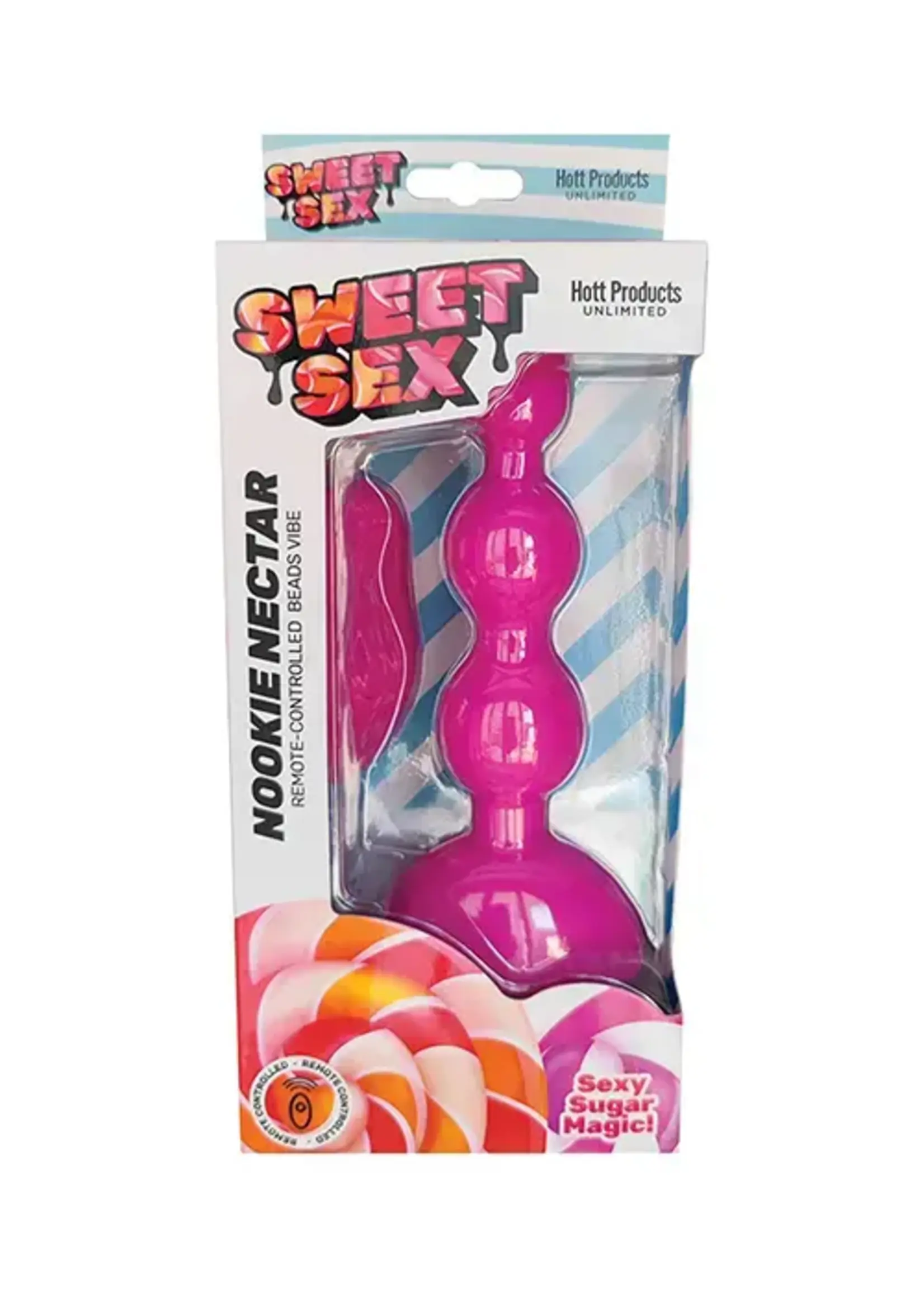 Hott Products Sweet Sex Nookie Nectar Beads Vibe w/Remote - Magenta