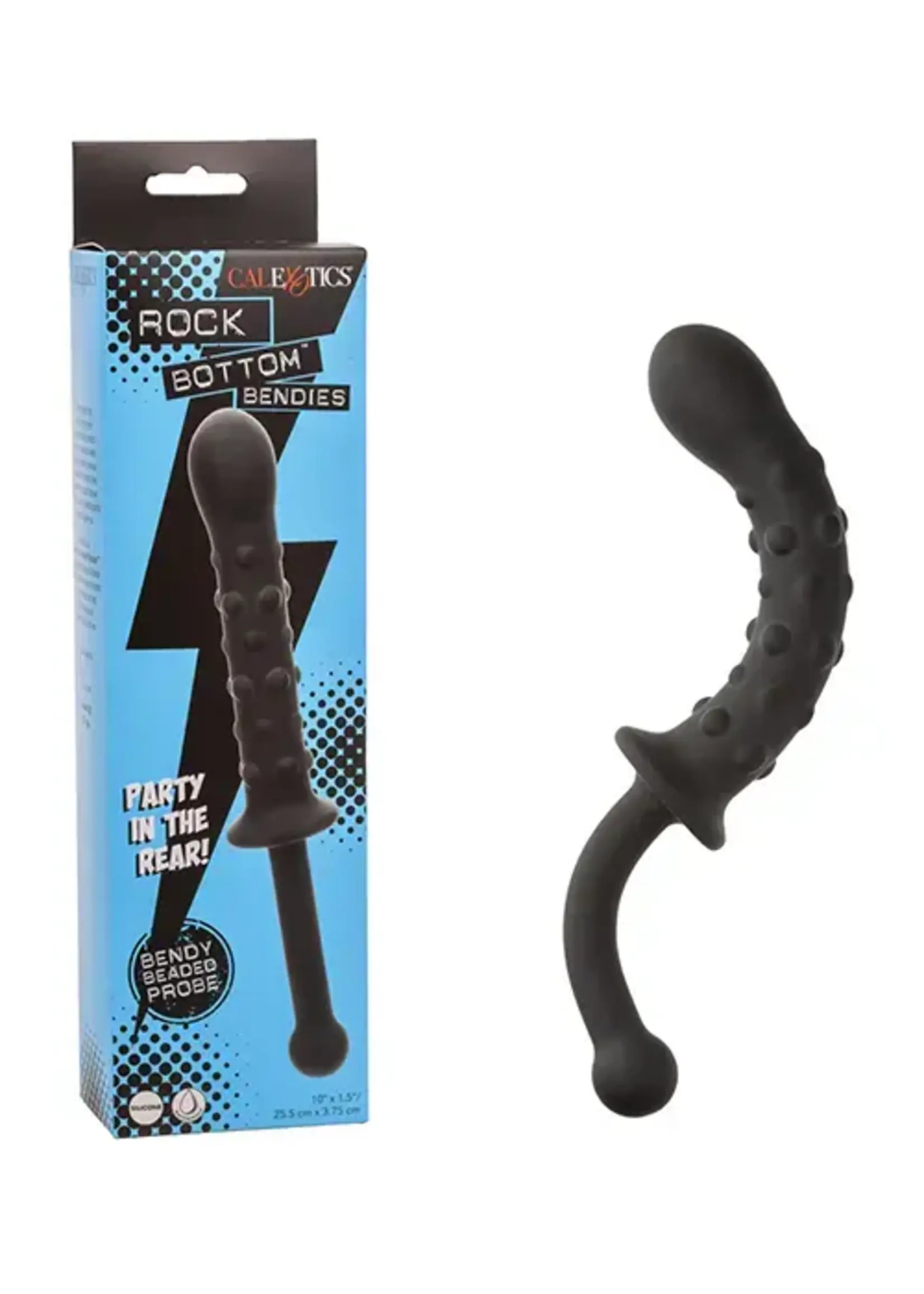CalExotics Rock Bottom Bendies Bendy Beaded Dual Ended Probe - Black
