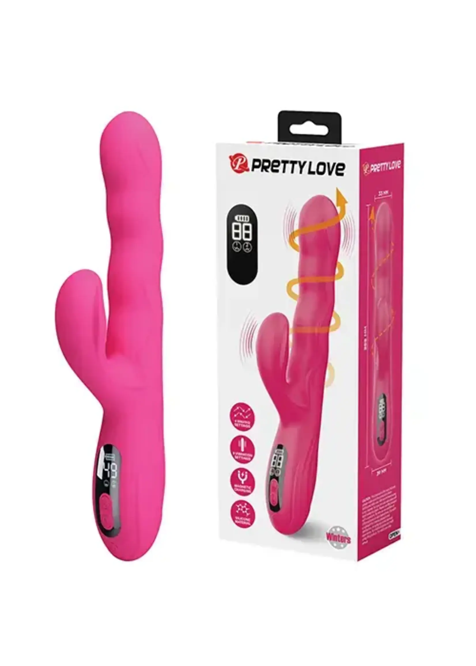 Pretty Love Pretty Love Winters Squiggle Vibrator - Pink