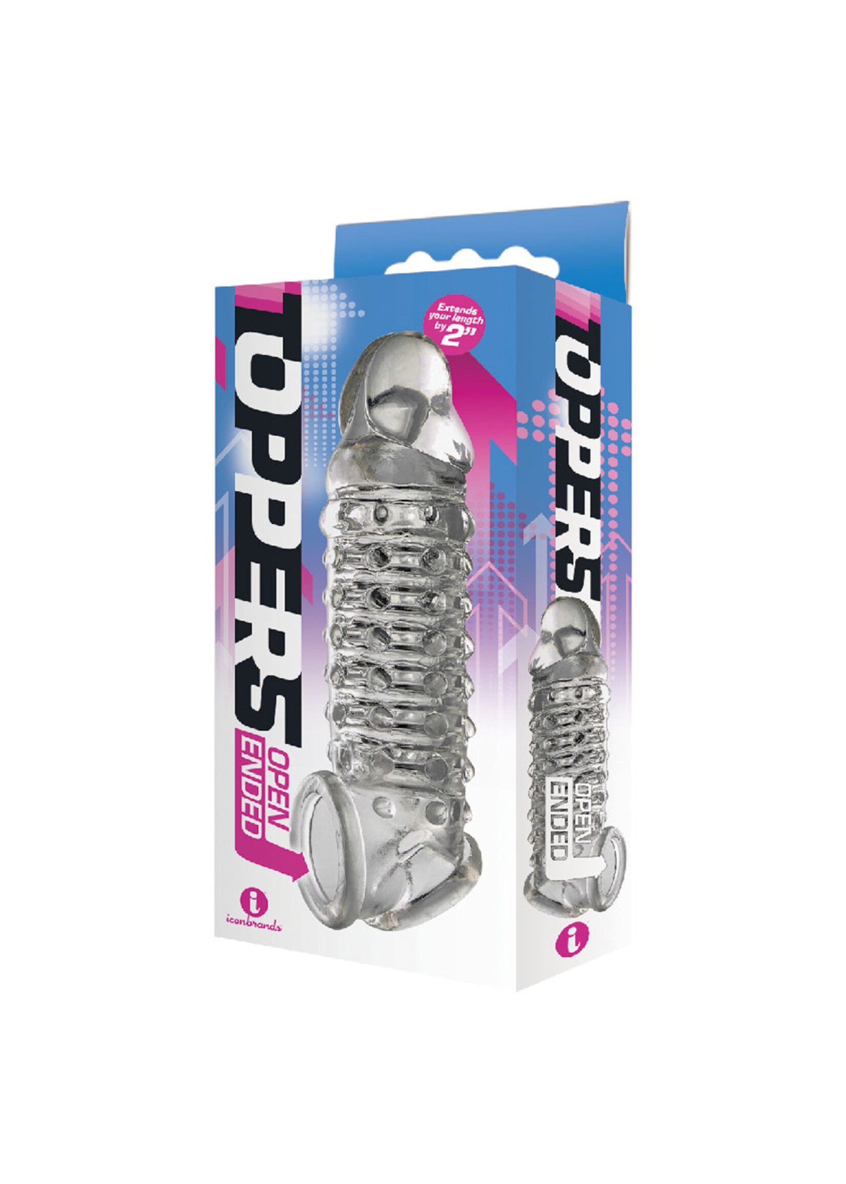 Icon Brands The 9's Toppers Open Ended Extender - Clear