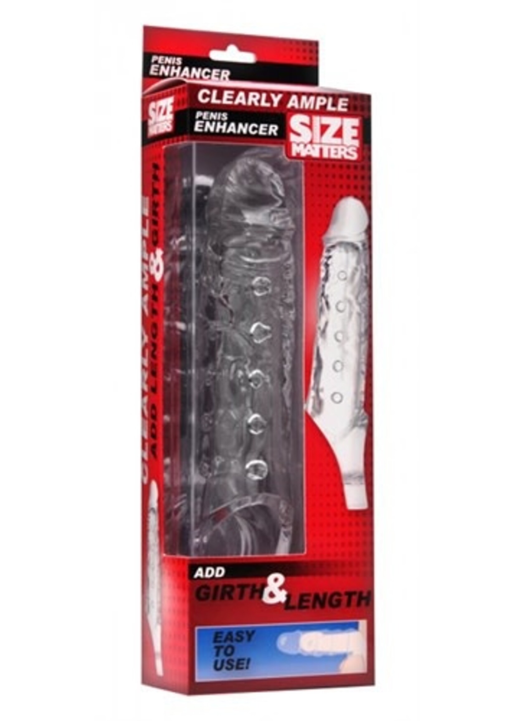 Size Matters Clearly Ample Penis Enhancer - Clear