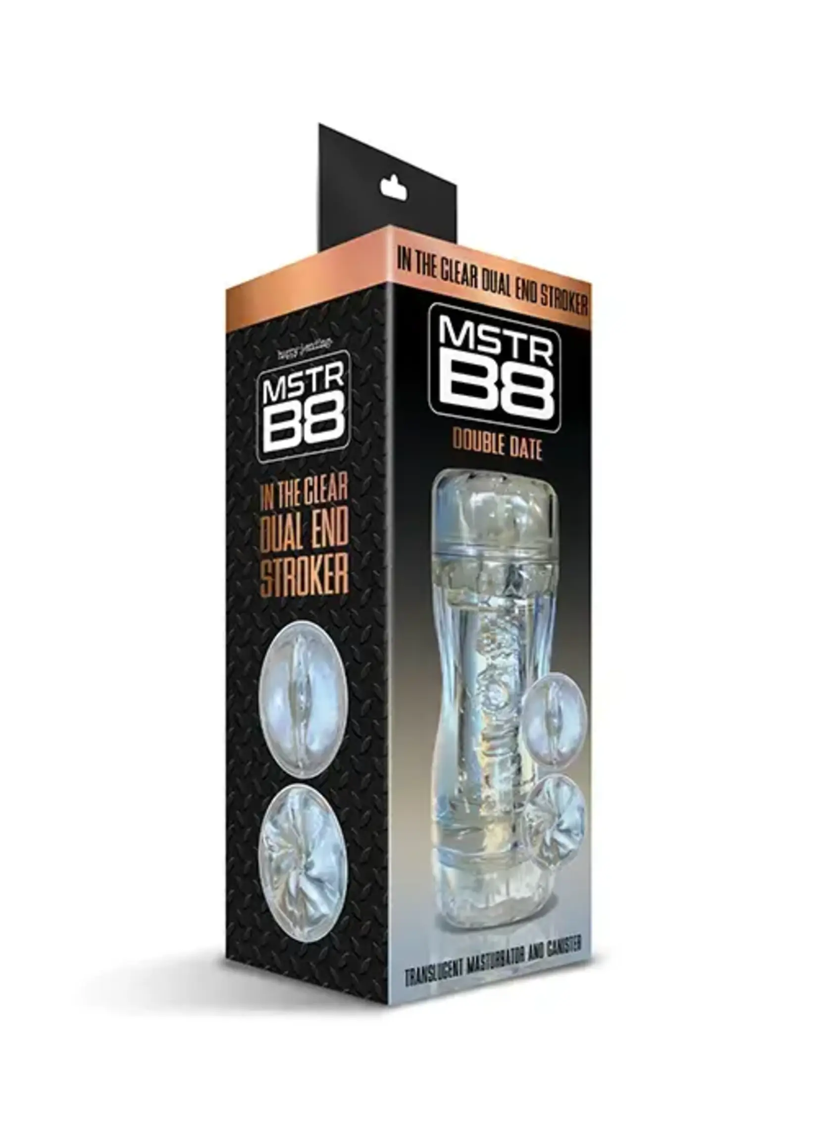 MSTRB8 MSTR B8 Double Date In the Clear Dual End Stroker