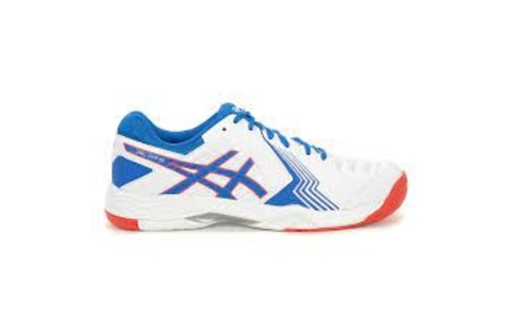 Asics Gel Game 6 Men's Tennis Shoe (White/Race Blue) - MatchpointStore.com