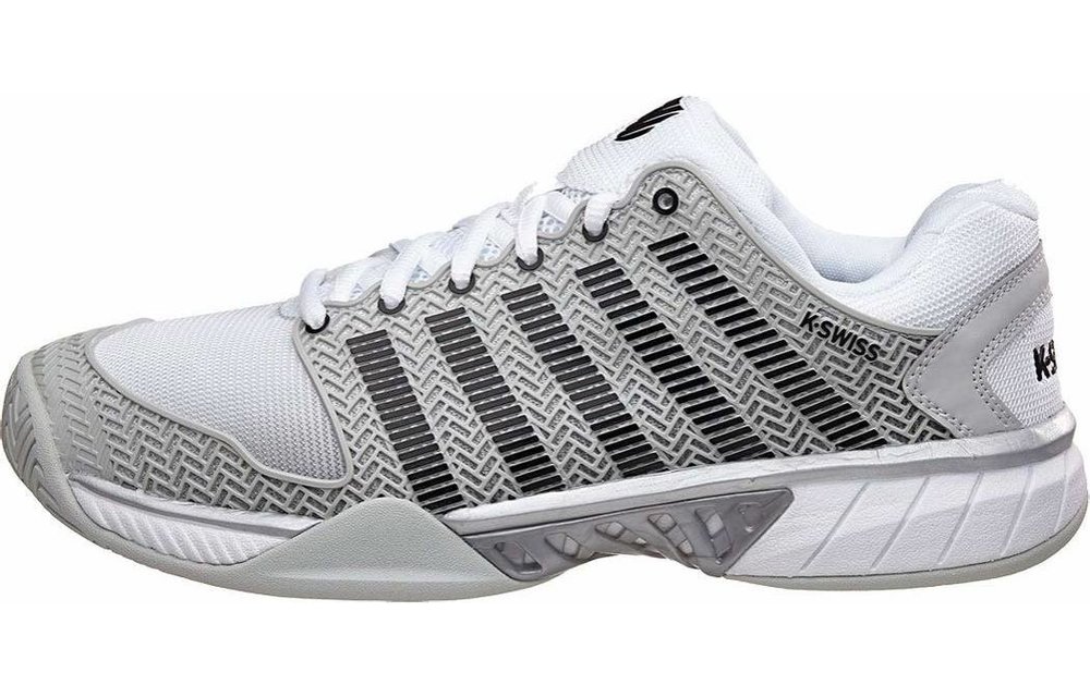 K-Swiss Hypercourt Express Men's Tennis Shoe (Glacier Grey/White/Silver)