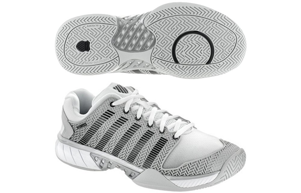 K-Swiss Hypercourt Express Men's Tennis Shoe (Glacier Grey/White/Silver)