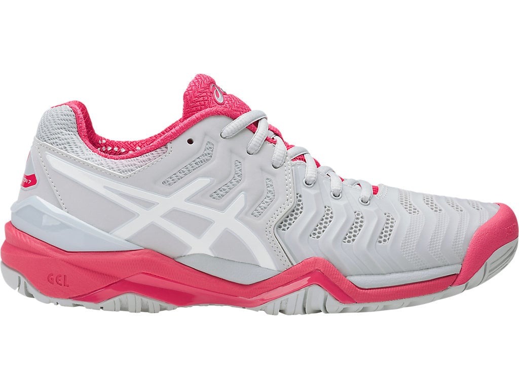Asics Gel Resolution 7 Women's Tennis Shoe (Glacier Grey/White/Rouge Red) -  MatchpointStore.com
