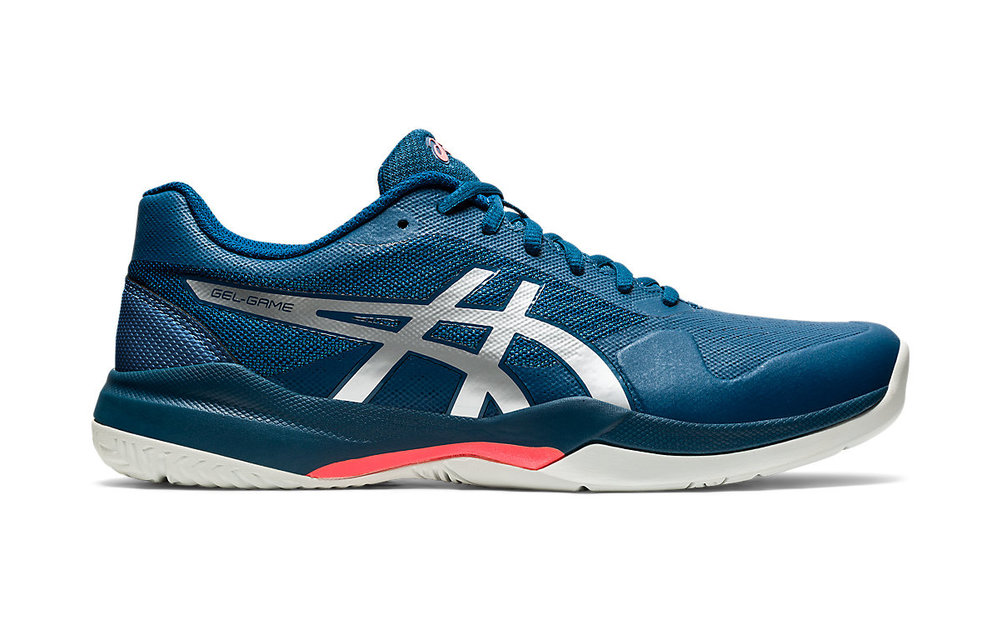 Asics Gel Game 7 Men's Tennis Shoe (Mako Blue/Pure Silver)