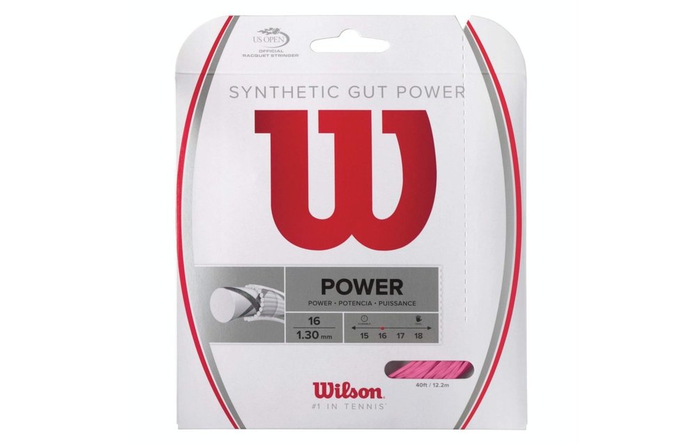 Wilson Synthetic Gut Power Tennis String - 15 Guage