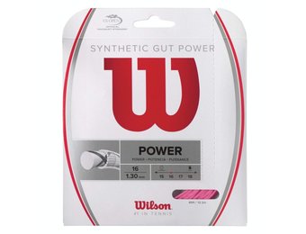 Wilson Synthetic Gut Power 16 G Tennis String (Pink)