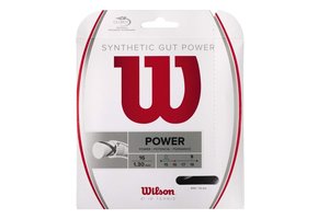 Wilson Synthetic Gut Power 16 G Tennis String (Black)