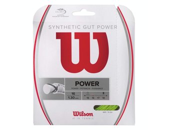 Wilson Synthetic Gut Power 16G Tennis String (Lime)