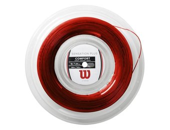 Wilson Sensation Plus 16 G Tennis String Reel 200m (Red)