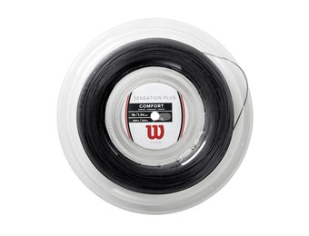 Wilson Sensation Plus 16 G Tennis String Reel 200m (Black)