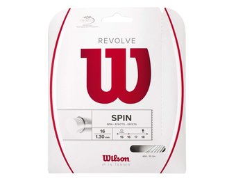 Wilson Revolve Spin 16 G Tennis String (White)