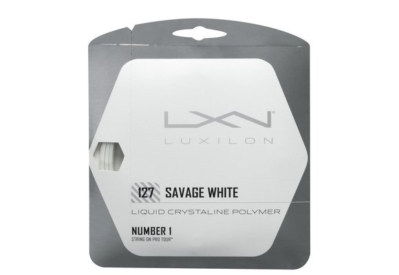 Luxilon Savage 16 Tennis String (White)