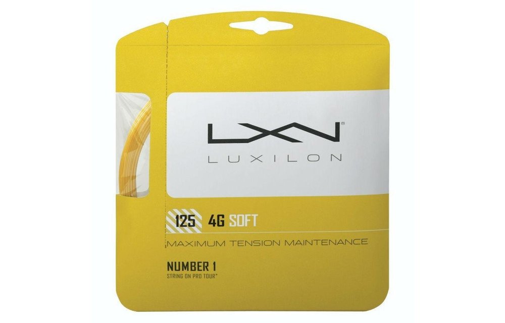Luxilon 4G Soft 125/16L Tennis String (Gold)