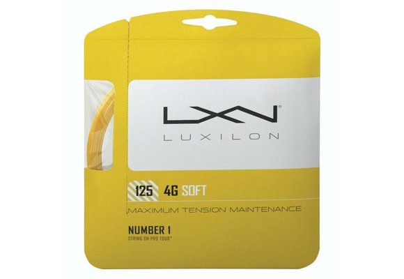 Luxilon 4G Soft 16L Tennis String (Gold)