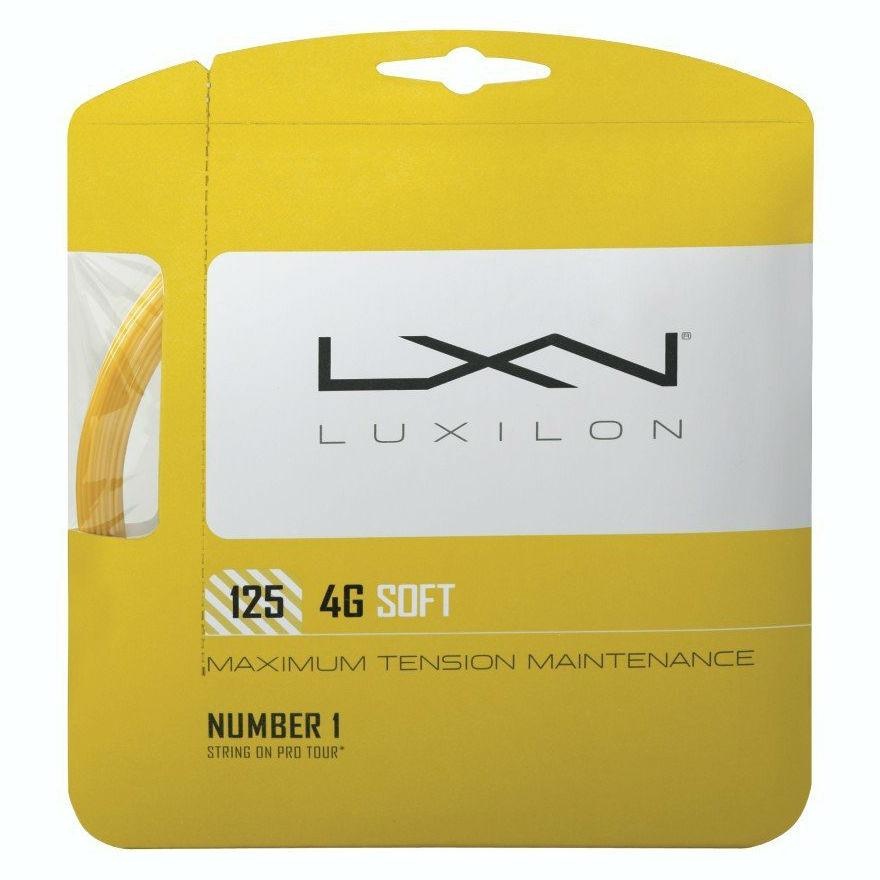 Luxilon 4G Soft 125/16L Tennis String (Gold)
