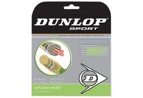 Dunlop Exlposive Hybrid 16 G Tennis String (Natural/Green)
