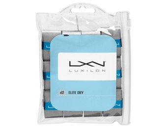 Luxilon Elite Dry  Overgrip x12 (Grey)