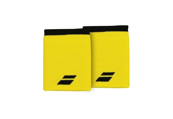 Babolat Logo Jumbo Wristband x2 (Blazing Yellow/Black)