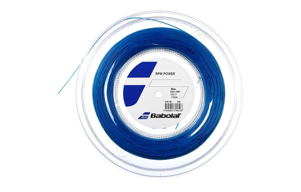 Babolat RPM Power 17 Tennis String Reel (Blue) 