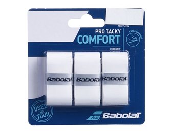 Babolat Pro Tacky Overgrip x3 (White)