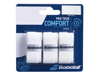 Babolat Pro Tour Overgrip x3 (White)