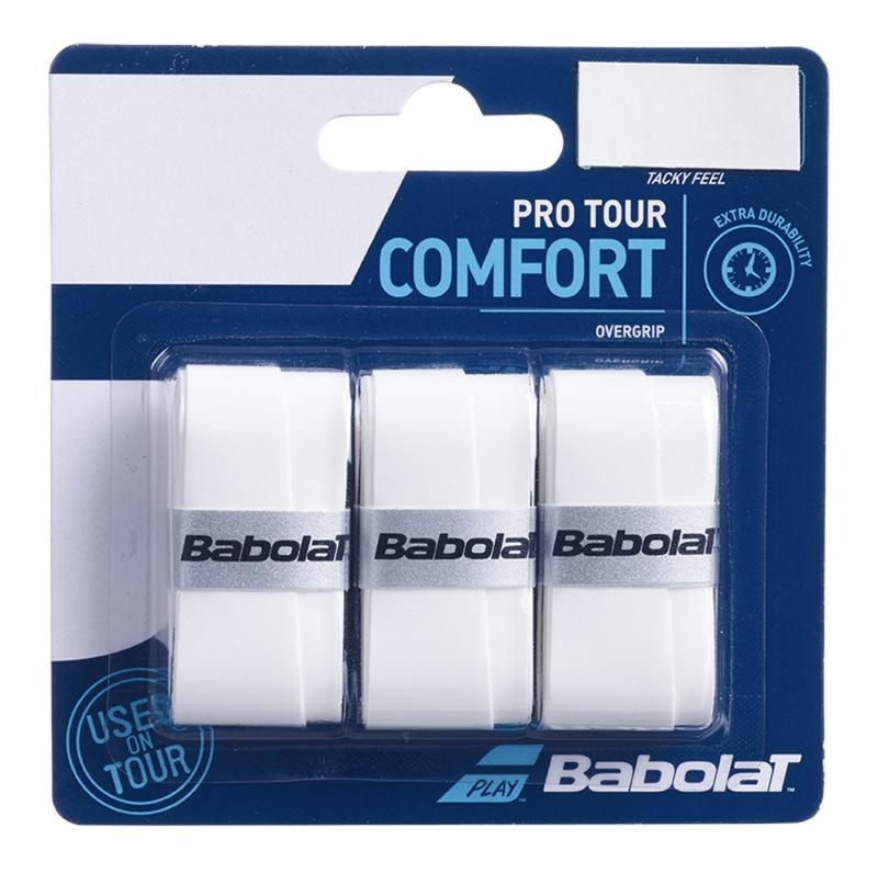 Babolat Pro Tour Overgrip x3 (White)