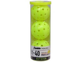 Franklin Pickleball X-40 Outdoor 3 Pack (Optic Yellow)