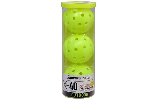 Franklin Pickleball X-40 Outdoor 3 Pack (Optic Yellow)