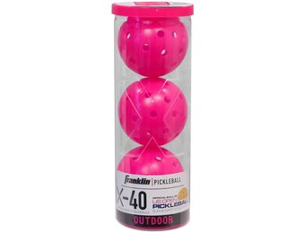 Franklin Pickleball X-40 Outdoor 3 Pack (Pink)