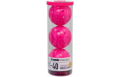 Franklin Pickleball X-40 Outdoor 3 Pack (Pink)
